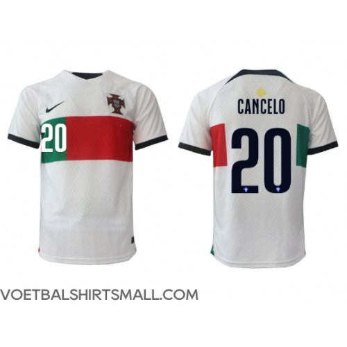 Portugal Joao Cancelo #20 Voetbalkleding Uitshirt WK 2022 Korte Mouwen